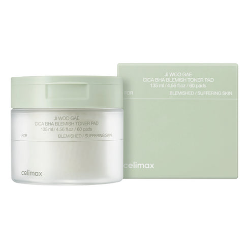 Celimax Ji Woo Gae Cica BHA Blemish Toner Pad - 60 pads (170ml)